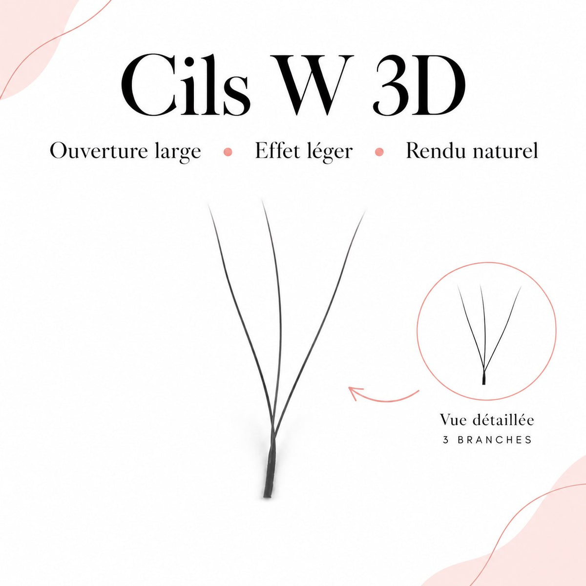 Cils Smart Lash 3D W — boîte mix 7-15 mm — EsthyReine