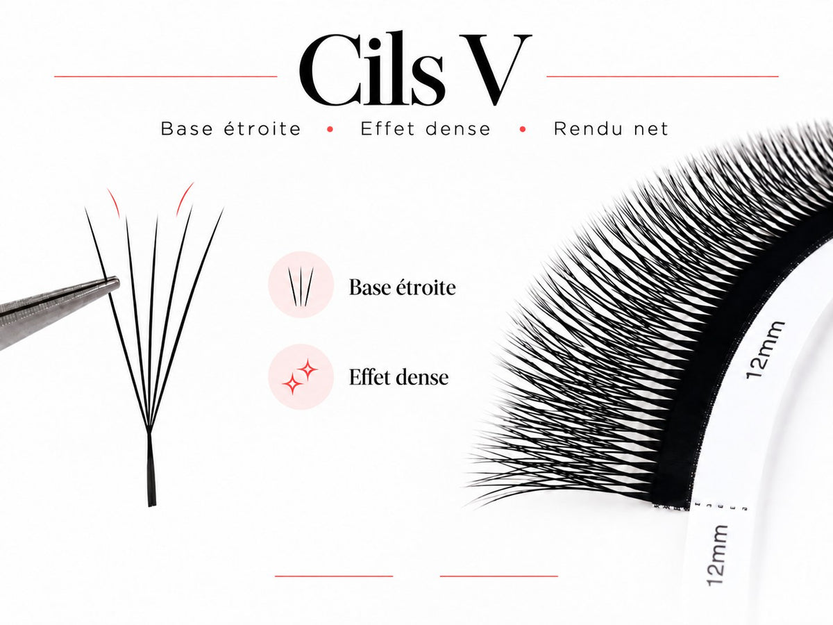 Cils Smart Lash 5D V — boîte mix 7-15 mm — EsthyReine