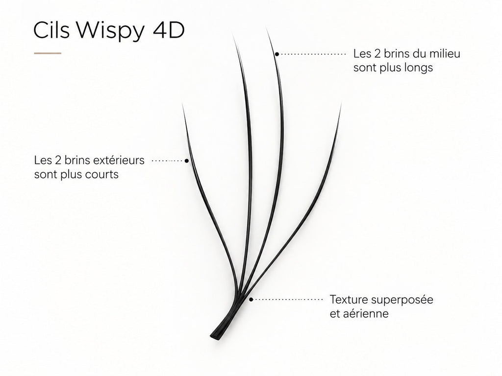 Cils Smart Lash Wispy W 4D — boîte mix 7-15 mm — EsthyReine